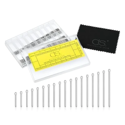Imagen de ACE Select 6 23 mm de acero inoxidable correa banda reloj barras resorte pasadores FamilyMall Lote 360 enlace kit reparación para relojeros