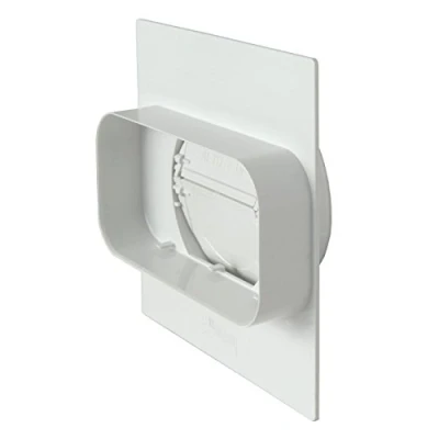 Imagen de La ventilación pmv157100b placa para detección a pared de tubo rectangular redondo con válvula no retorno, 150 x 70 mm 100
