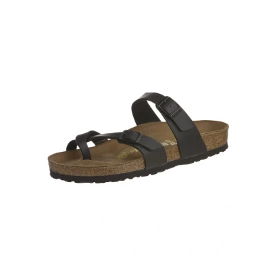 Imagen de Birkenstock Mayari Birko Flor, Sandalias de Dedo Mujer, Negro (Schwarz), 41 (normal)
