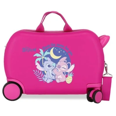 Imagen de Disney Joumma Adorable Stitch Maleta Infantil Rosa 45x31x20 cms Rígido 1,8 kgs Cierre de combinación Lateral ABS 27,9L Equipaje Mano