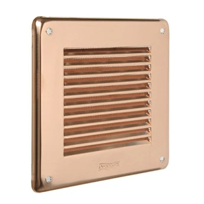 Imagen de La Ventilazione GRA10R Rejilla cuadrada para sobreponer, cobre, 140 x mm