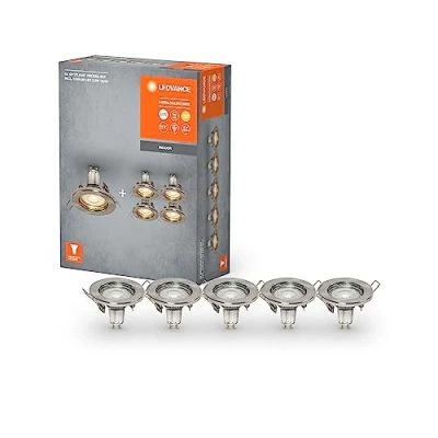 Imagen de LEDVANCE foco LED GU10 Recessed 5 ud níquel