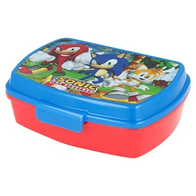 Imagen de Fiambrera rectangular para el almuerzo infantil de Sonic