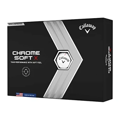 Imagen de Callaway Chrome Soft X Golf Balls, Unisex Adult, Blanco, M/L