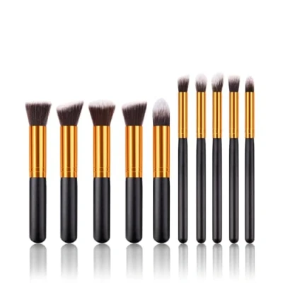 Imagen de Jaimela Brochas De Maquillaje Profesional, Set Maquillaje, Premium Sintético Pinceles Para Correctores En Polvo Base Blush Eyeshadow