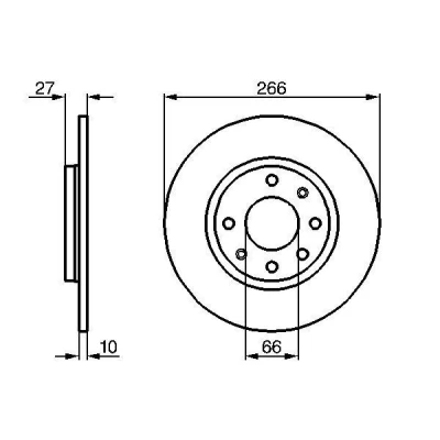 Imagen de Disco de freno BOSCH 0 986 478 090