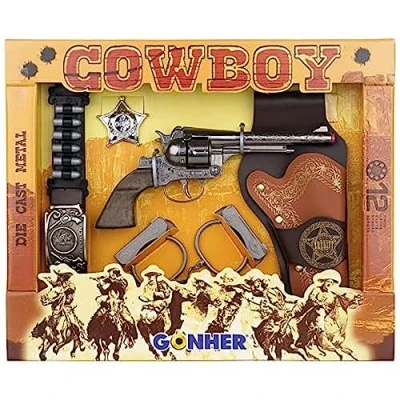 Imagen de Gonher Cowboy PlaySet 12 Tiros, Multicolor, sin Talla (235/0)