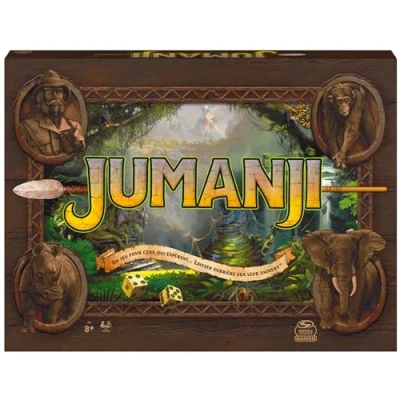 Imagen de Spin Master Juego de mesa, Jumanji, Versión Viaje, Tamaño L, (Versión Francesa)
