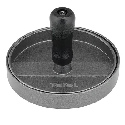 Imagen de Tefal K18511 Prensa de Hamburguesas, Aluminio Fundido, Negro/Gris