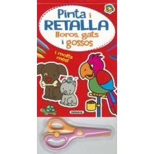 Imagen de Bloc pinta i retalla lloros, gats gossos