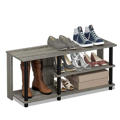 Imagen de Furinno Zapateros Grigio Rovere Francese. 3 niveles