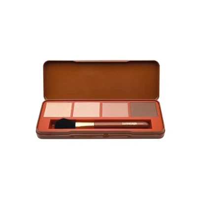 Imagen de bonvoyage Essentials Define, Paleta de Bronceador e Iluminador con Brocha Facial, Set Maquillaje Profesional, Kit para Mujeres