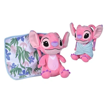 Imagen de Disney Lilo &amp; Stitch, Blankee Angel, 25 cm, Peluche, a Partir de 0 Meses