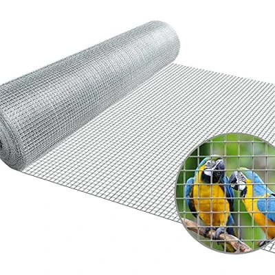 Imagen de Suinga Malla metalica galvanizada antitorsion 0,5 x 10 m, cuadros 6mm para cercados, granjas, animales, gris