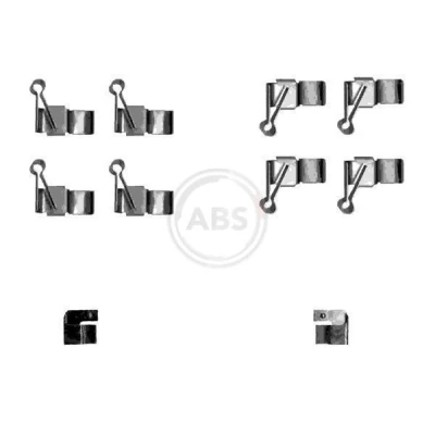 Imagen de A.B.S. 1238Q Kit de accesorios, pastillas frenos TOYOTA: Hiace 4 Bus