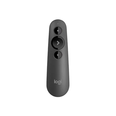 Imagen de Logitech R500s, Dispositivo de Presentación Láser Clase 1, Bluetooth y USB, para presentaciones, Compatibilidad universal, Radio acción 20 m, personalizable Gris oscuro