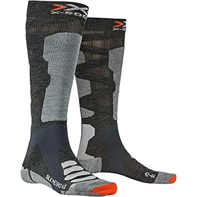 Imagen de X SOCKS Ski Silk 4.0 Invierno Merino Calcetines De Esquí, Hombre, Anthracite Grey Melange, 39/41