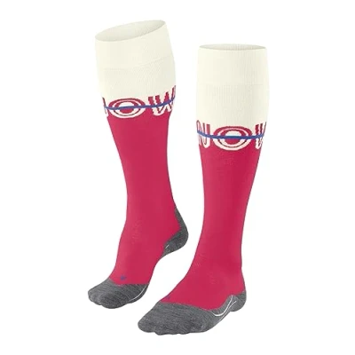 Imagen de FALKE SK4 Advanced W KH lana hilo funcional calida fino 1 par, Calcetines de esquí Mujer, Rojo (Rose 8564) Snow, 35 36