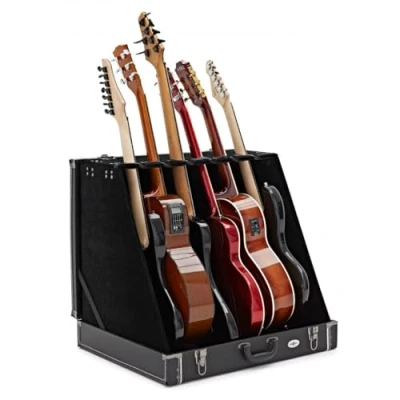Imagen de Estuche Rack para 6 Guitarras Gear4music, Negro