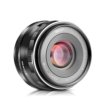 Imagen de Meike 35mm f1.7 Gran Apertura Enfoque Manual Lente APS C Compatible con Fujifilm X Mount Mirrorless Camera T3 H1 Pro2 E3 T1 T2 T4 T5 T10 T20 T200 A2 E2 E1 X30 X70 A1