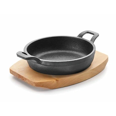 Imagen de Lacor 25873 Cacerola con base magma de 18 cm hierro fundido, color negro
