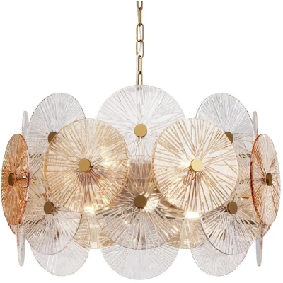 Imagen de Lámpara colgante Maytoni Aster, cristal, Ø 62,6 cm, 8 x E14