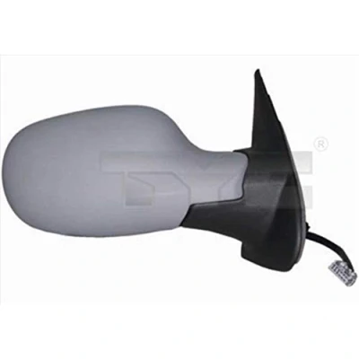 Imagen de espejo retrovisor Tyc 324 0007 derecha imprimado convexo, tintado en azul, para ajuste elect. NISSAN: MICRA 3