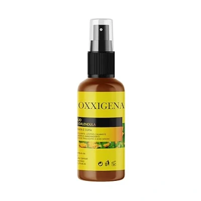Imagen de Oxxigena Aceite (Oleato) de Caléndula Spray 100 ml Indicado para Cicatrices, Grietas, Sequedad, Enrojecimiento y Quemaduras. Nutritivo Calmante Pieles Sensibles Vegano, sin OGM