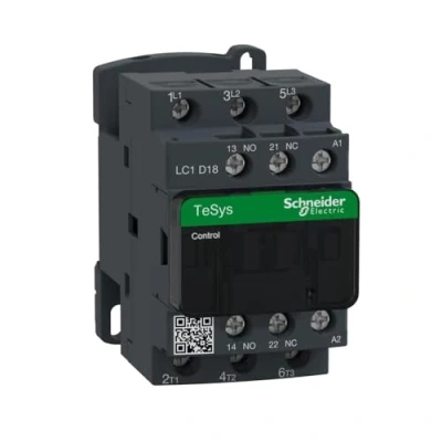 Imagen de Schneider Electric LC1D18B7 TeSys D Contactor, 3P, AC 3,