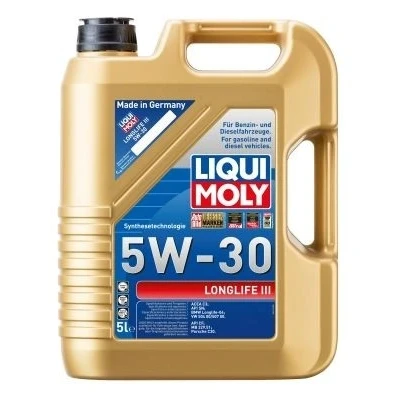 Imagen de LIQUI MOLY Longlife III 5W 30 5 L Tecnología de síntesis Aceite motor 20822