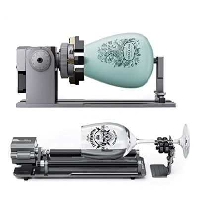 Imagen de ATOMSTACK R1 Pro laser Rotary 4 in1 Per incisore rulli rotanti laser, rullo a disco artigliato incidere oggetti irregolari, cilindri, anelli, sfere