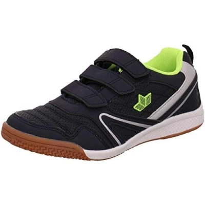 Imagen de Lico Boulder V, Zapatillas de Deporte Interior Unisex niños, Azul (Marine/Lemon Marine/Lemon), 34 EU