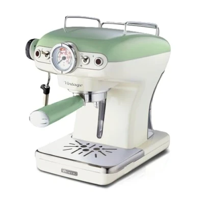 Imagen de Ariete 1389A Cafetera Espresso Vintage, 900 W, 2 Cups, Plástico, Verde