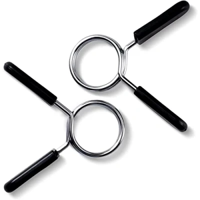 Imagen de MuscleForge® Cierre mancuernas 30mm, 2 piezas de Collares Resorte Abrazaderas para y barras estándar, Muelle Pesas, Gym, montaje rápido