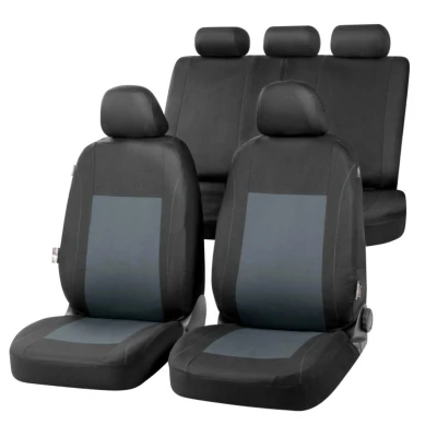 Imagen de Walser Car Seat Cover Sandray Complete Set, Universal Covers Grey Black, Polyester 13306