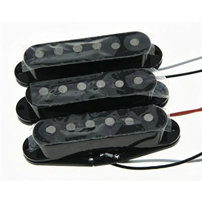 Imagen de KAISH Juego de 3 pastillas para guitarra Alnico 5 N/M/B una sola bobina ST Strat SSS