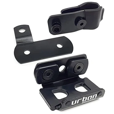 Imagen de URBAN UR402 Negro Soporte Antirrobo Moto Disco UR14S/UR10 para Fijar a Tubos y Tornillos, Universal
