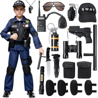 Imagen de Spooktacular Creations Disfraz de Swat Unisex (pequeño (5 7 años))
