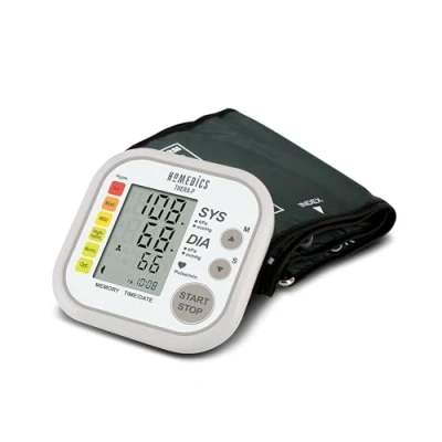 Imagen de HoMedics TheraP Monitor automático de presión arterial con un solo botón y pantalla fácil leer detección irregular latidos cardíacos sello fecha/hora
