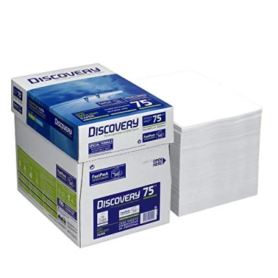 Imagen de Discovery 834270 A75S Papel sin madera, A4, 75 g/m², 2500 hojas, color blanco