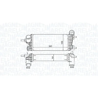 Imagen de MAGNETI MARELLI 351319205550 Intercooler FORD: Focus Mk3 Furgoneta / Familiar