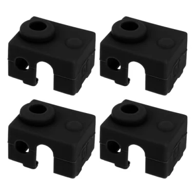 Imagen de the Lord of Tools 4 Piezas de Bloque Calefactor Silicona para Impresora 3D Cubierta Hotend Compatible con Prusa MK3 MK3S E3D V6 PT100 Color Negro