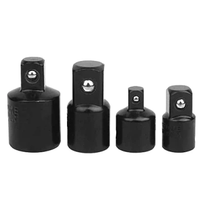Imagen de 4 piezas Adaptadores para Llave de Carraca Adaptador 1/2&quot; a 3/8&quot;, 3/8&quot; 1/2&quot;, 1/4&quot;, 1/4&quot; Negro