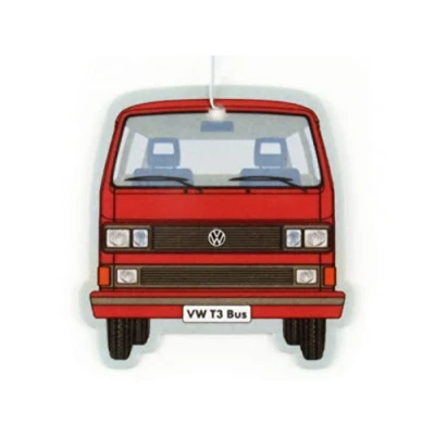 Imagen de BRISA VW Collection Ambientador/difusor de aire para coche T3 Bus Volkswagen en un pack individual (Frontal del Bus/Vainilla/Rojo)