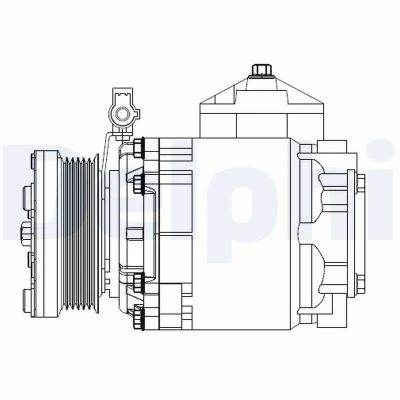 Imagen de DELPHI CS20525 compresor de Aire Acondicionado Scroll PAG 56 con aceite FORD: Tourneo Connect, Transit Connect Mk1 Furgón