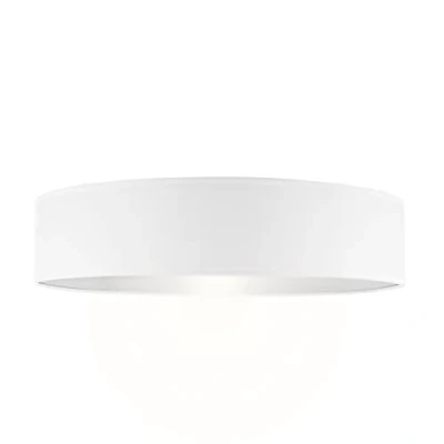 Imagen de Smartwares IDE 60043 Lámpara de Techo, Pantalla Tela 50 cm diámetro, Cuatro Apliques con Casquillos E27, Compatible Bombillas hasta 18 W, Iluminación Interior, IP20, Blanco