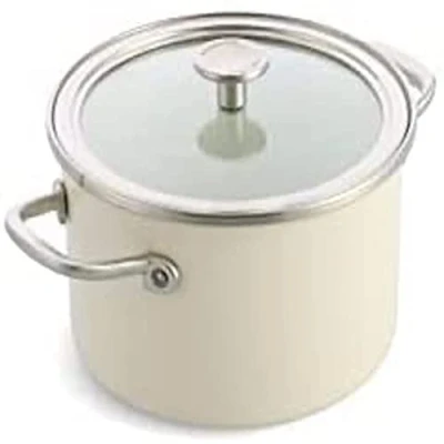 Imagen de KitchenAid Cooking Pot Steel Core Enameled Almond White ø 20 cm / 3.7 Liter