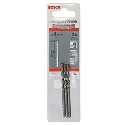 Imagen de Bosch 2 608 597 704 Brocas para hormigón CYL 3 4 x 40 75 mm, d 3,3 mm (pack de 3)