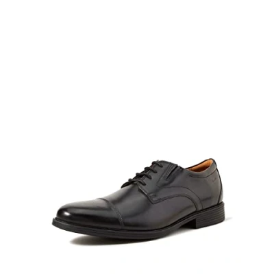 Imagen de Clarks Whiddon Cap, Zapatillas Hombre, Piel Negra, 42.5 EU