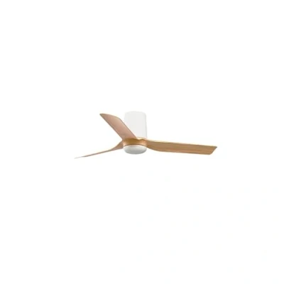 Imagen de FARO BARCELONA 33833 MINI PUNT TUB S Ventilador blanco/madera clara DC